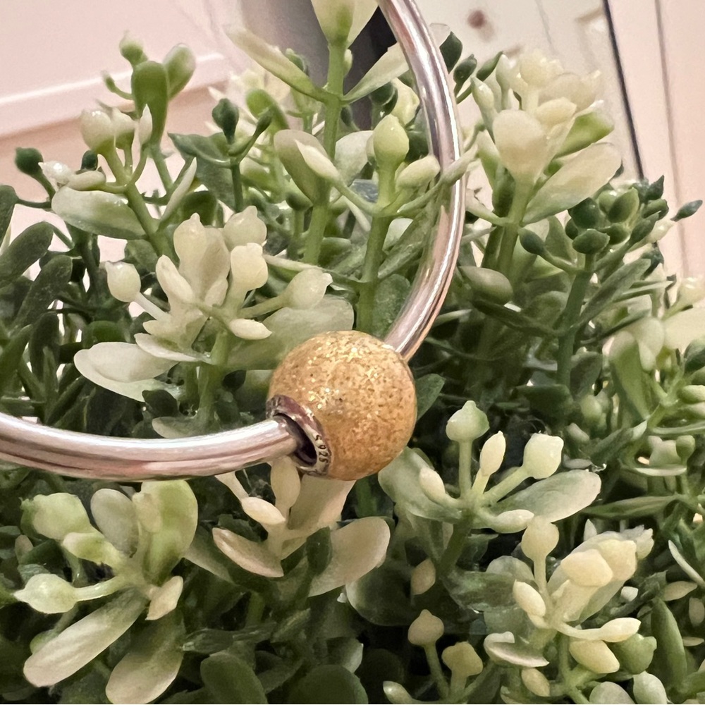 Pandora gold sparkle charm